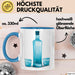 Wodka Trinker Tasse Geschenkidee für Spirituosen Liebhaber Blau Trendation