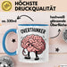 Overthinker Tasse Geschenkidee für Tiefgründige Denker Blau Trendation