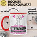 Stiefcousin Geschenk Tasse Ich Bin Stiefcousin Aber Sag Doch Einfach Superheld Lustige Geschenkdiee für Stiefcousin Kaffee-Becher Rot Trendation