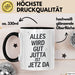 Jutta Tasse Geschenk Alles Ist Gut Jutta Ist Jetz Da Geschenkidee Becher mit Name Schwarz Trendation