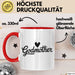 Patentante Tasse Geschenk Godmother Geschenkidee Taufe Patenkind Rot Trendation