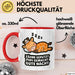 Schlafende Giraffe Tasse Geschenk Lustige Geschenkidee Spruch Zähne Geputzt Pipi Gemacht Gute Nacht Rot Trendation
