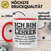 Geschichtslehrer Unterricht Tasse Geschenk Lustige Geschenkidee Spruch Ich Bin Geschichtslehrer Rot Trendation