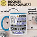 Schwiegerenkel Geschenk Tasse Lustiger Spruch Erheben Sie Sich Der Schwiegerenkel Betritt den Raum Blau Trendation