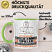 Tischtennisspieler Geschenk Tasse Ich Bin Tischtennisspieler Aber Sag Doch Einfach Superheld Lustige Geschenkdiee für Tischtennisspieler Kaffee-Becher Grün Trendation