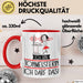 Geschenk für Tonmeisterin Tasse Lustige Geschenkidee Geburtstag Ich Bin Tonmeisterin Ich Darf Das Rot Trendation