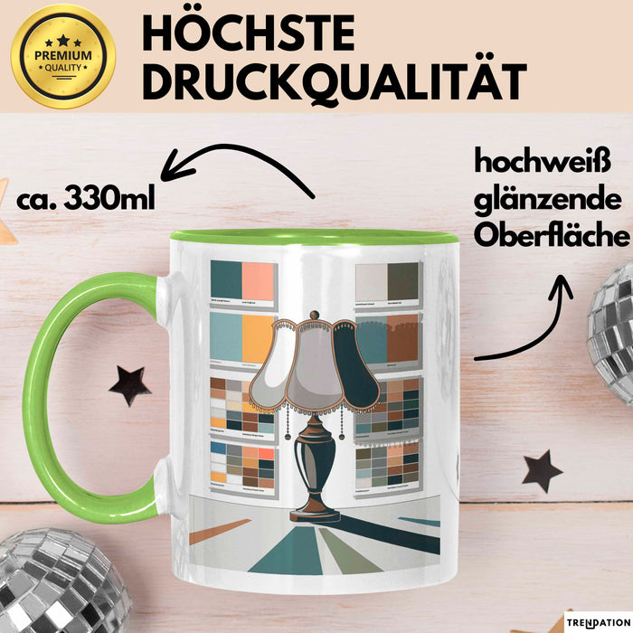 Innenarchitekt Tasse Geschenk Lustige Geschenkidee Spruch Für Stil Planer Grün Trendation
