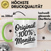 Monika Tasse Geschenk Original 100% Monika Geschenkidee Geburtstag Grün Trendation