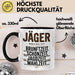 Hirschjäger Jagd Tasse Geschenk Jäger haben Zeit Spruch Trendation