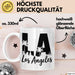 Los Angeles LA Kalifornien USA Tasse Geschenk Lustige Geschenkidee Spruch Weiß Trendation