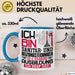 Sanitär- und Heizungstechniker Ausbildung Tasse Geschenk Ich Bin Sanitär- und Heizungstechniker In Der Ausbildung Ich Darf Das Geschenkidee Spruch Blau Trendation