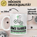 BMX-Fahrer Geschenk Tasse Ich Bin BMX-Fahrer Aber Sag Doch Einfach Superheld Lustige Geschenkdiee für BMX-Fahrer Kaffee-Becher Weiß Trendation