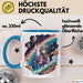 Weltall Katze Faultier Lama Regenbogen Tasse Geschenk Tier Blau Trendation