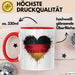 Deutschland Deutschlandflagge Herz Tasse Geschenk Lustige Geschenkidee Spruch Rot Trendation