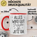 Frauke Tasse Geschenk Alles Ist Gut Frauke Ist Jetz Da Geschenkidee Becher mit Name Rot Trendation