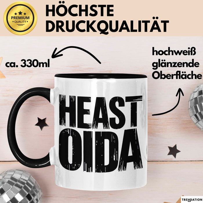 Österreich Wien Wienerisch Tasse Geschenk Lustige Geschenkidee Spruch Heast Oida Trendation