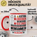 Weinsammler Geschenk Tasse Lustiger Spruch Erheben Sie Sich Der Weinsammler Betritt den Raum Rot Trendation