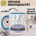 Schwiegerenkel Geschenk Tasse So Gut Kann Nur Ein Schwiegerenkel Aussehen Geschenkidee Kaffee-Becher Blau Trendation