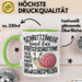 Schnecken-Liebhaber Tasse Geschenk Schrittzähler Sind Für Fortgeschrittene Ich Starte Mit Dem Bewegungsmelder Grün Trendation