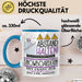 Snowboarderin Tasse Geschenk Lustig Abstand Halten Hochleistungs-Snowboarderin Mit Drang Zur Perfektion Bei Der Arbeit Blau Trendation
