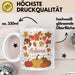Herbstzeit Tasse Geschenkidee für Herbstliebhaber Weiß Trendation