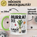 18. Geburtstag Tasse Geschenk Jungs Männer Mann 18Er Hurra Der Lauch Wird 18 Grün Trendation