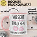 Hundeliebhaber Tasse Geschenk Lustiger Spruch Vorsicht Vor Dem Frauchen Rosa Trendation