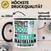 Rätselfan Geschenk Lustiger Spruch für Rätselfan Geschenkidee Bester Rätselfan Der Welt Schwarz Trendation