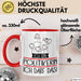 Geschenk für Politikerin Tasse Lustige Geschenkidee Geburtstag Ich Bin Politikerin Ich Darf Das Rot Trendation