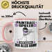 Paintballspieler Tasse Geschenk für Paintballspieler Der Mann Der Alles Kann Geschenkidee zum Geburtstag Rosa Trendation
