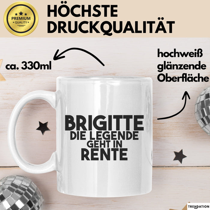 Brigitte Tasse Brigitte – Die Legende Geht In Rente Geschenk