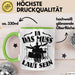 Schlagzeug-Spieler Geschenk Drummer Tasse Geschenkidee Spruch Ja Das Muss So Laut Schlagzeuger Grün Trendation