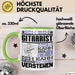 Gitarrist Geschenk Kaffee-Tasse Geschenkidee für Gitarrist Ich Bin Gitarrist Ich Kann Es Dir Erklären Jedoch Nicht Für Dich Verstehen Spruch Lustig Grün Trendation