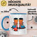 Clown Tasse Geschenkidee für Zirkus und Humorliebhaber Blau Trendation