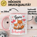 Big Sister Ältere Geschwister Schwestern Füchse Tasse Becher Geschenk Lustige Geschenkidee Spruch Big Sister Rosa Trendation