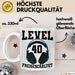 40. Geburtstag Geschenk Männer Gamer Tasse Geschenk 40Er Geburtstag Weiß Trendation