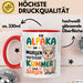 Alpaka Liebhaber Tasse Geschenkidee Alpaka Am Morgen Tierfan Rot Trendation