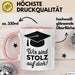Schüler Abschluss Tasse Geschenk Lustige Geschenkidee Spruch Wir Sind Stolz Auf Dich Rosa Trendation
