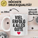 Büroarbeit Kollege Abschied Tasse Geschenk Lustige Geschenkidee Spruch Viel Erfolg Und Alles Gute Weiß Trendation