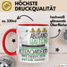 Kiteboarderin Tasse Geschenk Lustig Abstand Halten Hochleistungs-Kiteboarderin Mit Drang Zur Perfektion Bei Der Arbeit Rot Trendation