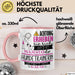 Hundetrainerin Tasse Geschenk Lustiger Spruch Bitte Erheben Sie Sich Seine Majestät Die Hundetrainerin Betritt Den Raum Rosa Trendation
