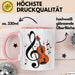 Geiger Tasse Geschenkidee für Liebhaber von Streichmusik Rosa Trendation