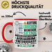 Aquarium-Enthusiast Geschenk Tasse Lustiger Spruch Erheben Sie Sich Der Aquarium-Enthusiast Betritt den Raum Rot Trendation