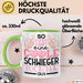 Schwiegertochter Tasse Geschenk Spruch So Sieht Eine Coole Schwiegertochter Aus Becher Grün Trendation