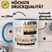 Reitstundenlehrerin Tasse Geschenk Lustiger Spruch Bitte Erheben Sie Sich Seine Majestät Die Reitstundenlehrerin Betritt Den Raum Blau Trendation