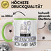 Geschenk für Katzenzüchterin Tasse Lustige Geschenkidee Geburtstag Ich Bin Katzenzüchterin Ich Darf Das Grün Trendation