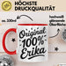 Erika Tasse Geschenk Original 100% Erika Geschenkidee Geburtstag Rot Trendation