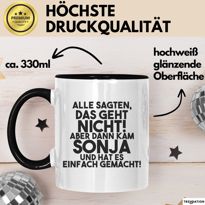 Sonja Tasse Alle Sagten Das Geht Nicht, Aber Dann Kam Sonja Geschenk