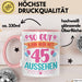 45er Geburtstag Tasse Geschenk Frauen So Gut Kann Man Mit 45 Aussehen Geschenkidee Geburtstag Rosa Trendation