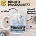 Windsurfer Geschenk Tasse Ich Bin Windsurfer Aber Sag Doch Einfach Superheld Lustige Geschenkdiee für Windsurfer Kaffee-Becher Weiß Trendation